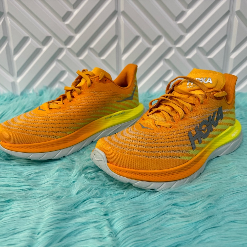 Hoka One One Mach 5 'Radiant Yellow Evening Primrose' Men’s Shoes. New - Picture 3 of 15